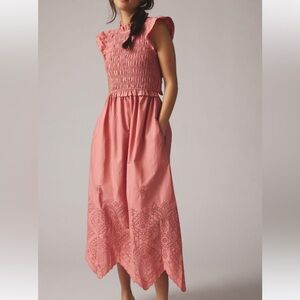 🍂 SALE 🍁 ANTHROPOLOGIE Moon River flutter sleeve dress!! Gorgeous fall color